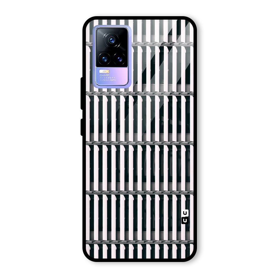 Dark Lines Pattern Glass Back Case for Vivo Y73
