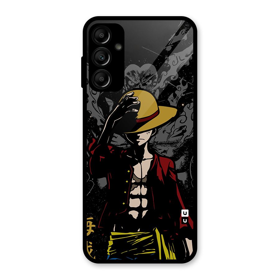 Dark Luffy Art Glass Back Case for Galaxy A14 5G