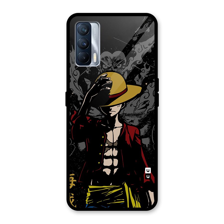 Dark Luffy Art Glass Back Case for Realme X7
