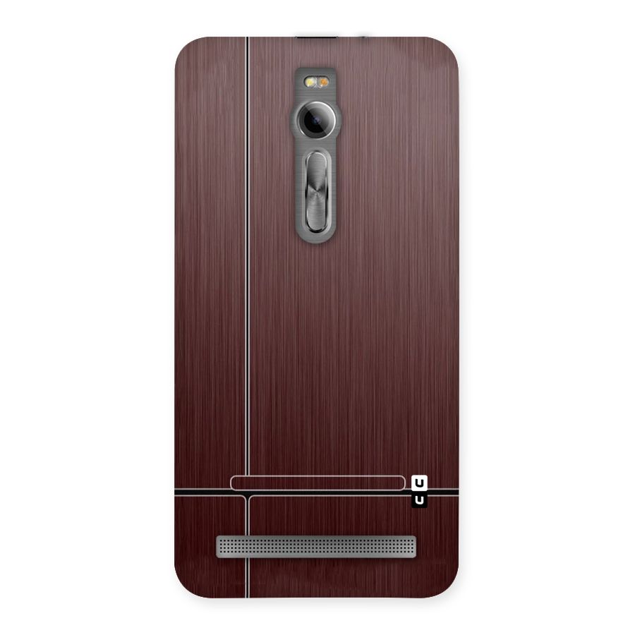 Dark Maroon Classic Design Back Case for Asus Zenfone 2
