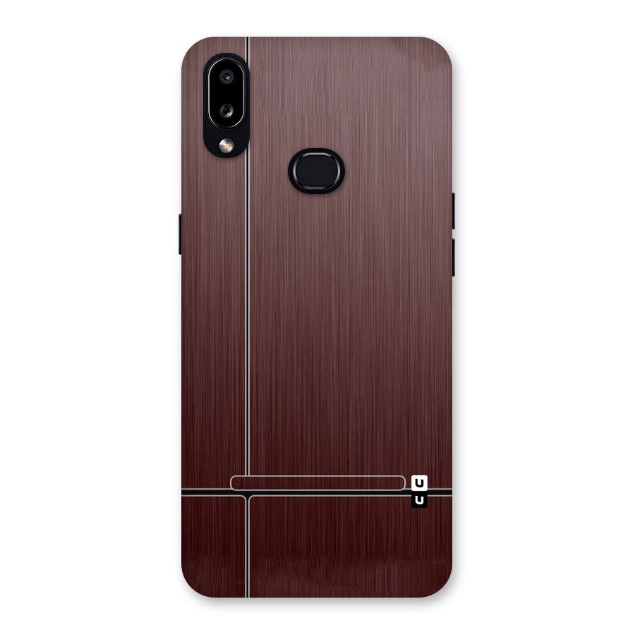 Dark Maroon Classic Design Back Case for Galaxy A10s
