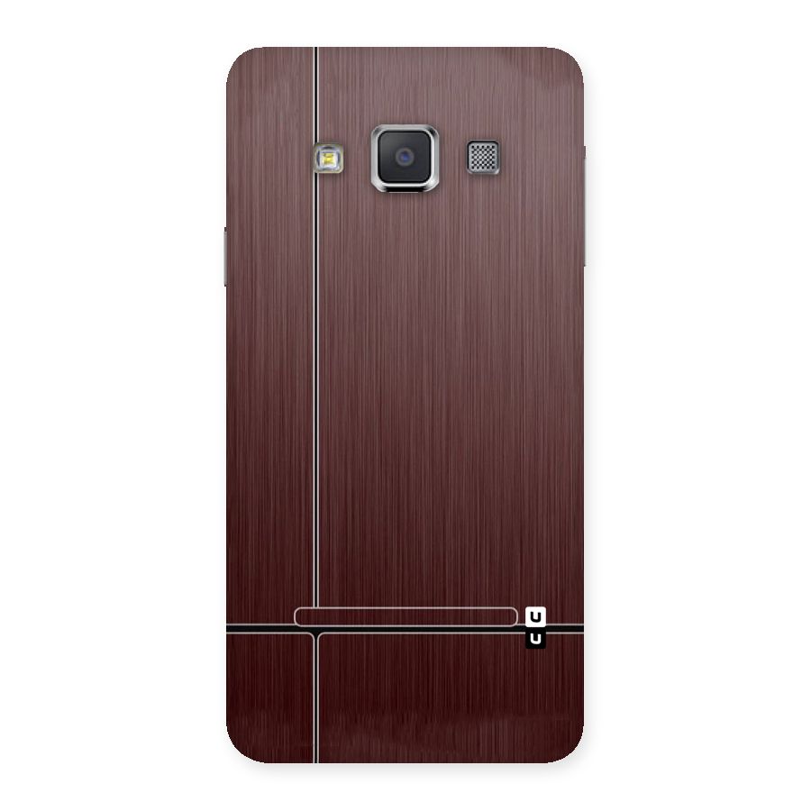 Dark Maroon Classic Design Back Case for Galaxy A3