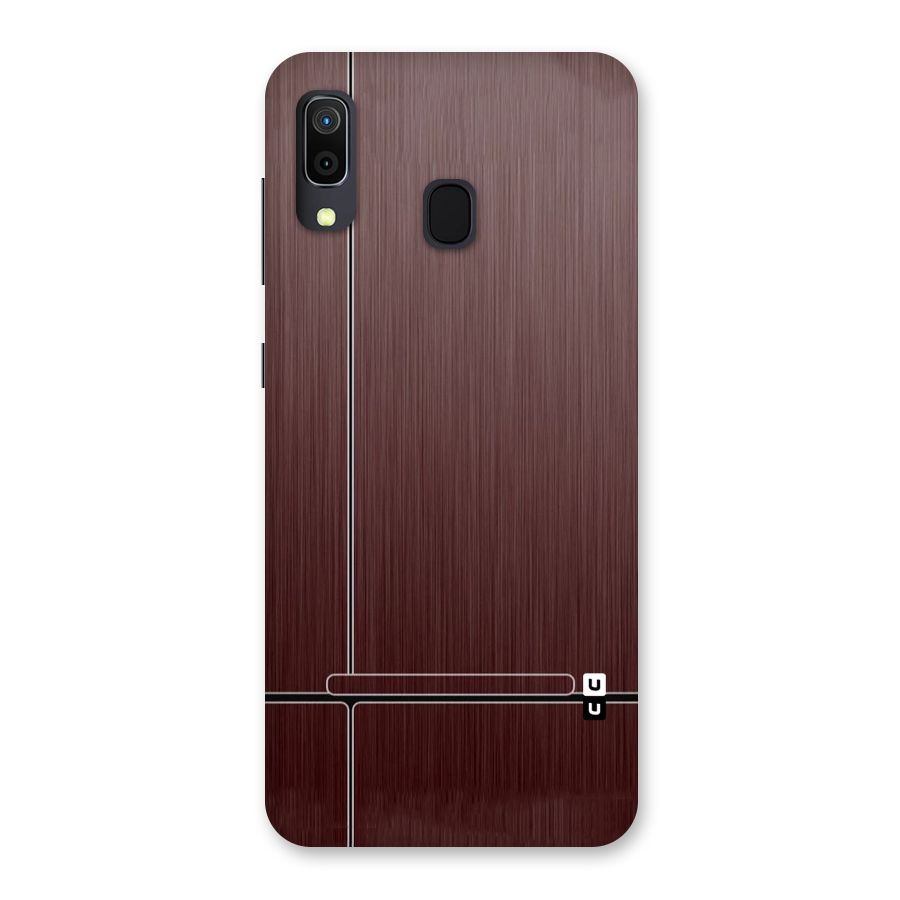 Dark Maroon Classic Design Back Case for Galaxy A30