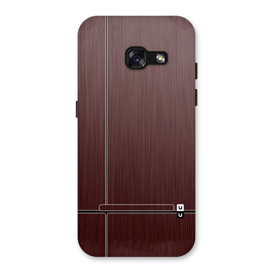Dark Maroon Classic Design Back Case for Galaxy A3 (2017)