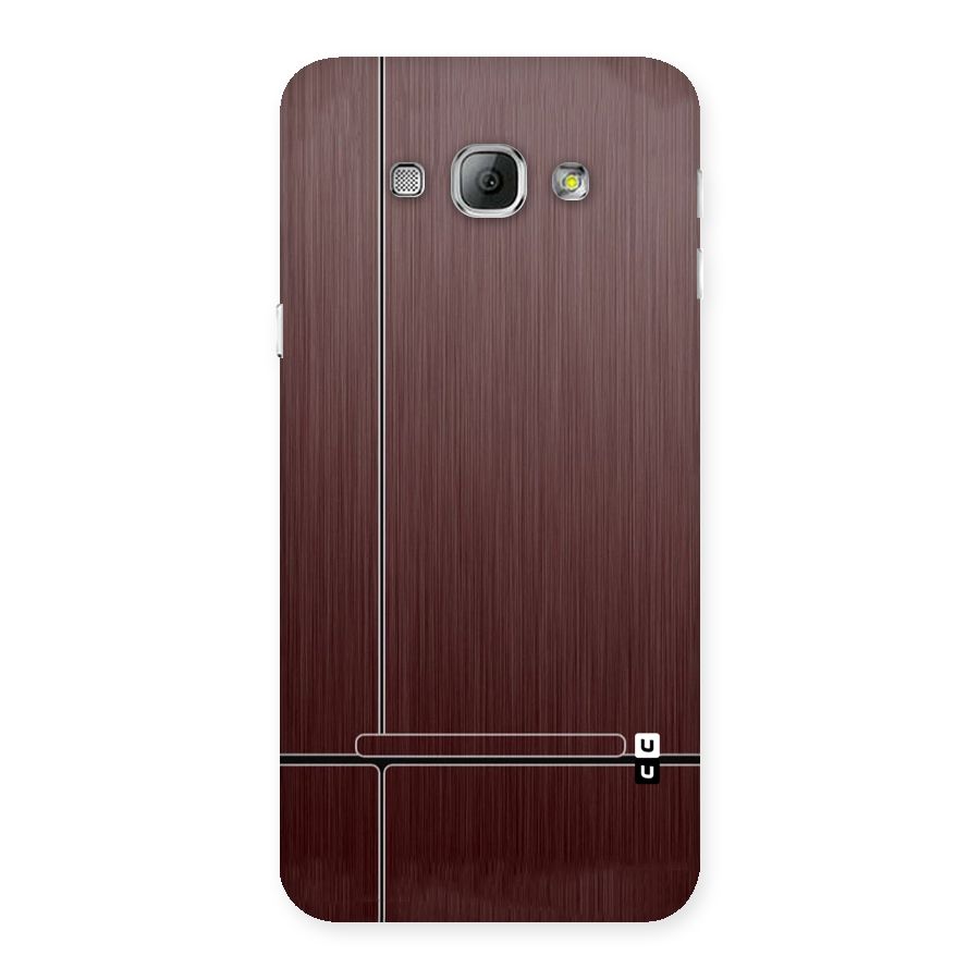Dark Maroon Classic Design Back Case for Galaxy A8