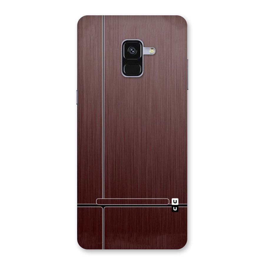 Dark Maroon Classic Design Back Case for Galaxy A8 Plus
