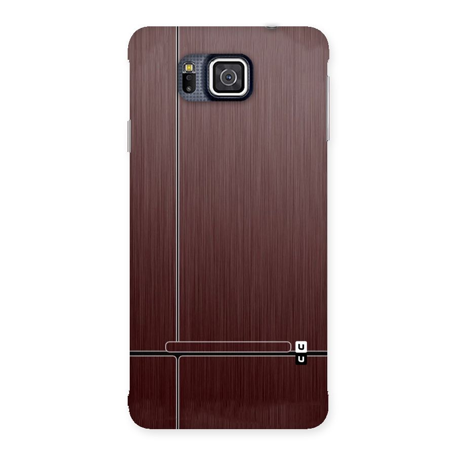 Dark Maroon Classic Design Back Case for Galaxy Alpha