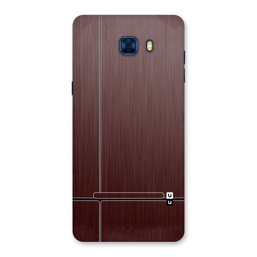 Dark Maroon Classic Design Back Case for Galaxy C7 Pro