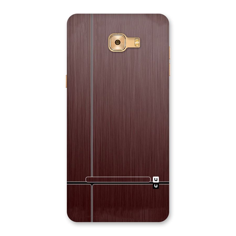 Dark Maroon Classic Design Back Case for Galaxy C9 Pro