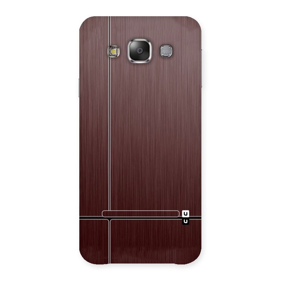 Dark Maroon Classic Design Back Case for Galaxy E7