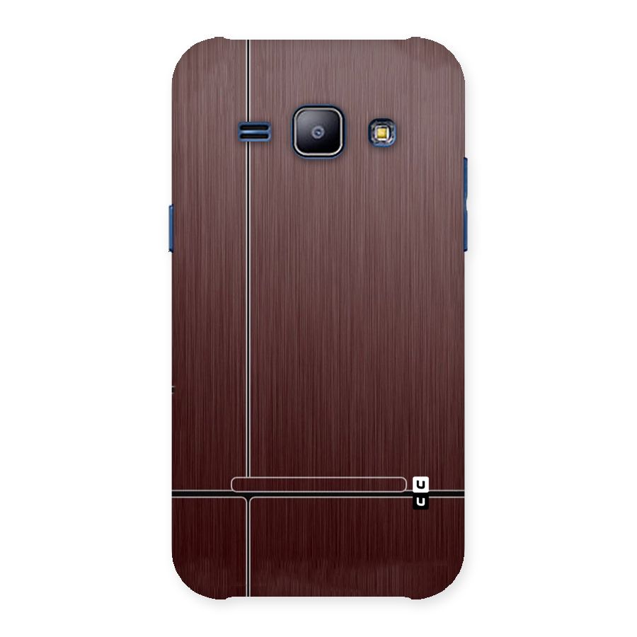 Dark Maroon Classic Design Back Case for Galaxy J1