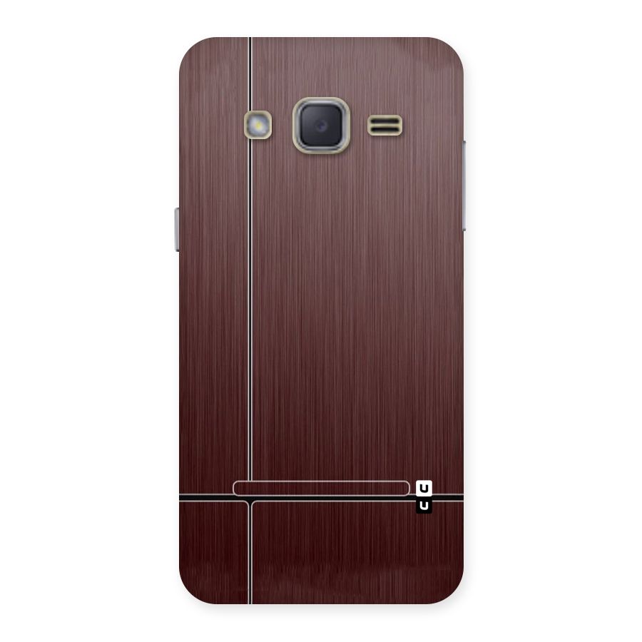 Dark Maroon Classic Design Back Case for Galaxy J2