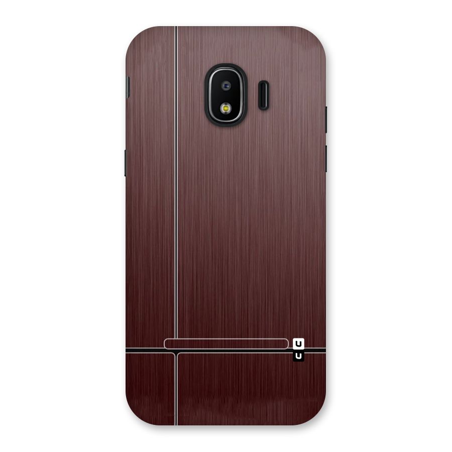 Dark Maroon Classic Design Back Case for Galaxy J2 Pro 2018