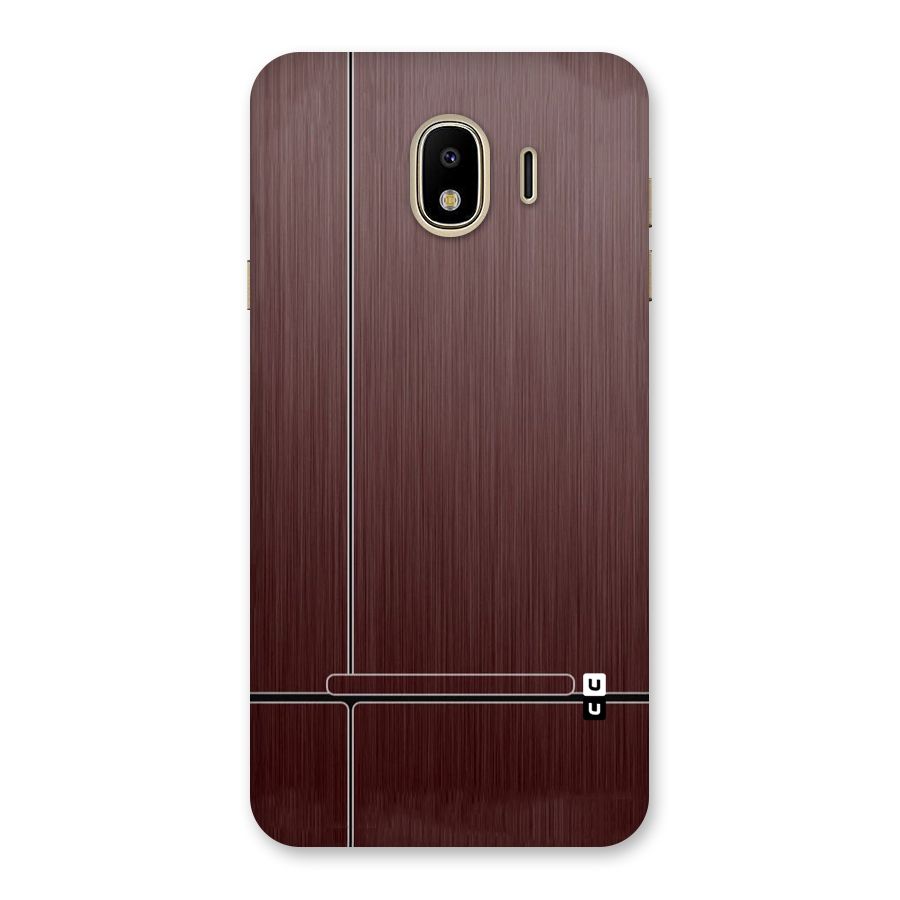 Dark Maroon Classic Design Back Case for Galaxy J4