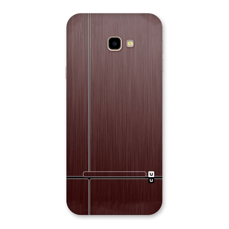 Dark Maroon Classic Design Back Case for Galaxy J4 Plus