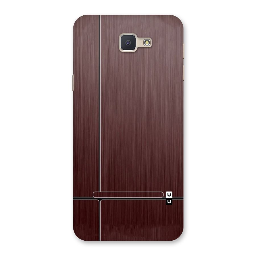 Dark Maroon Classic Design Back Case for Galaxy J5 Prime