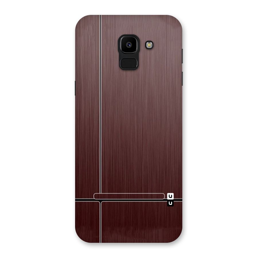 Dark Maroon Classic Design Back Case for Galaxy J6