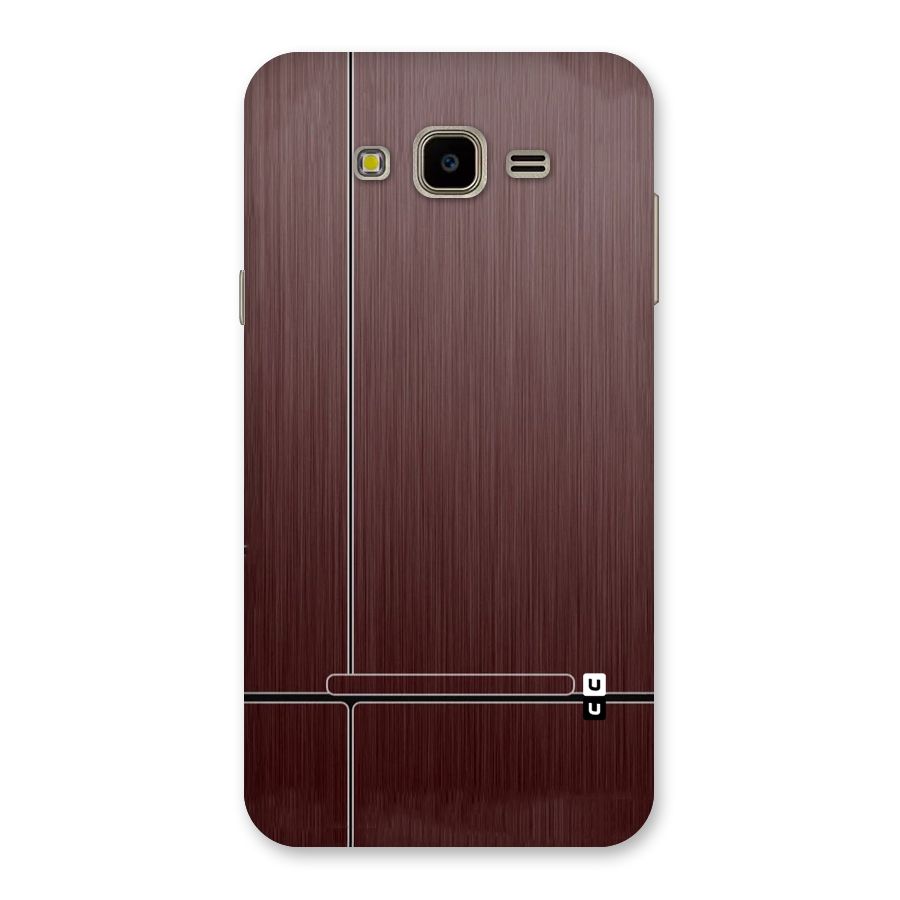 Dark Maroon Classic Design Back Case for Galaxy J7 Nxt