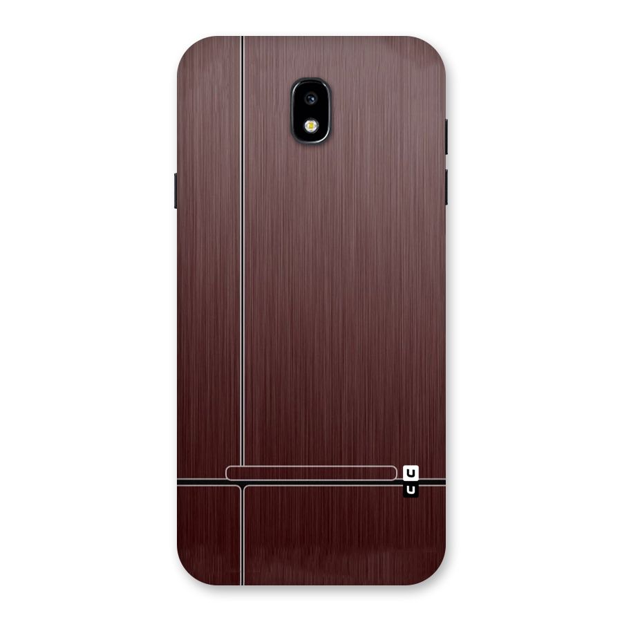 Dark Maroon Classic Design Back Case for Galaxy J7 Pro