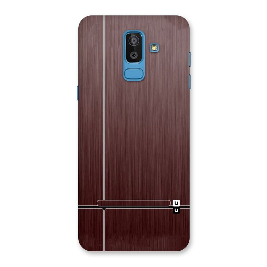 Dark Maroon Classic Design Back Case for Galaxy J8