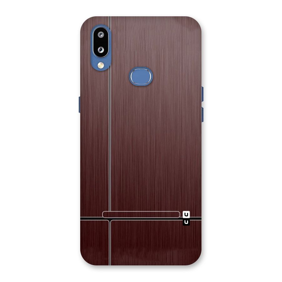 Dark Maroon Classic Design Back Case for Galaxy M01s