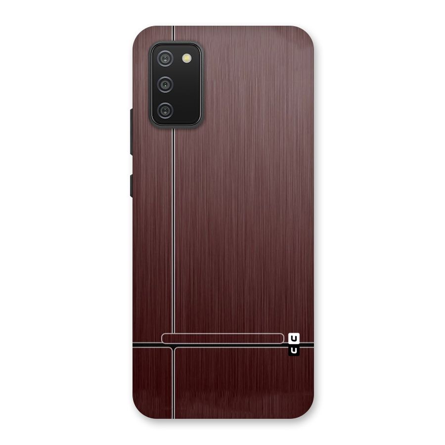 Dark Maroon Classic Design Back Case for Galaxy M02s