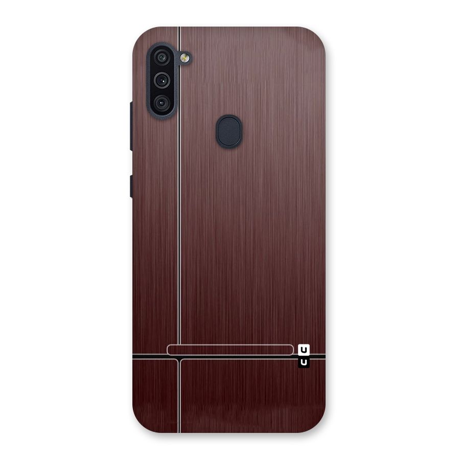 Dark Maroon Classic Design Back Case for Galaxy M11