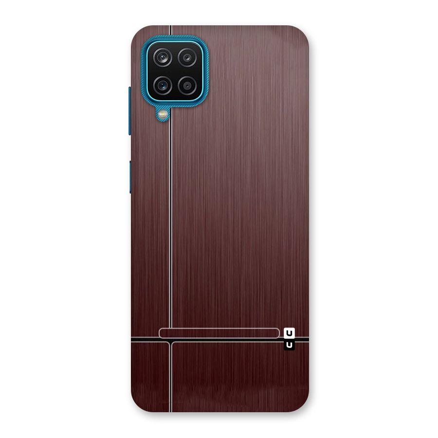 Dark Maroon Classic Design Back Case for Galaxy M12