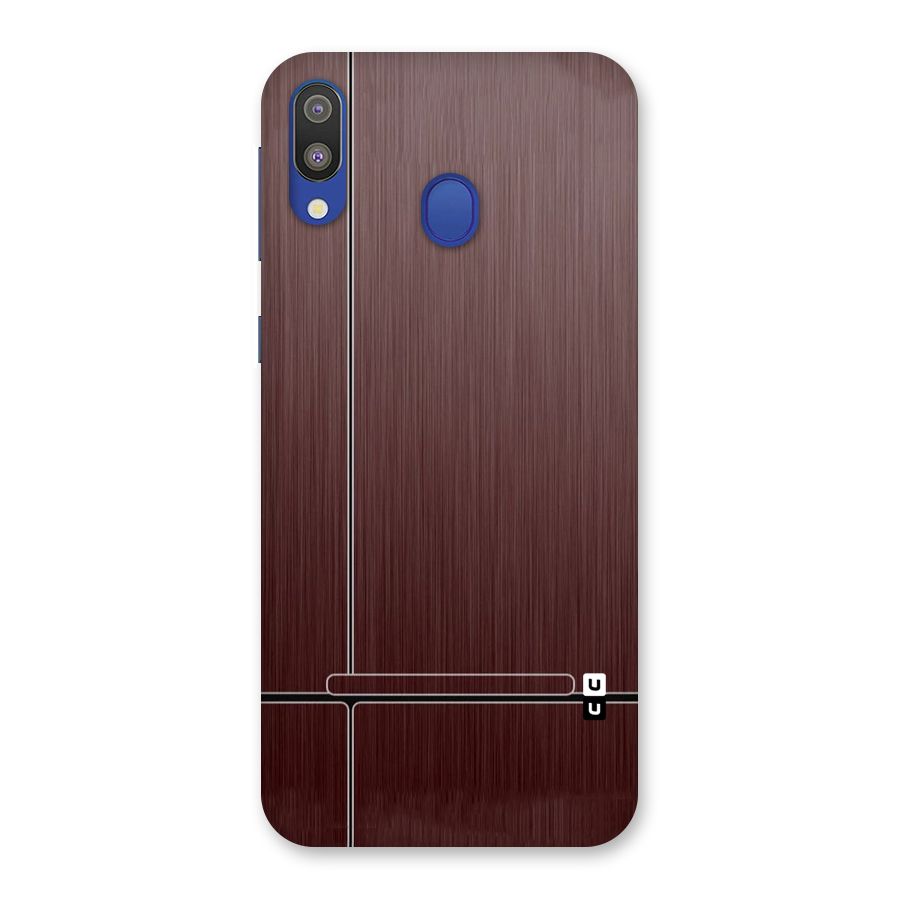 Dark Maroon Classic Design Back Case for Galaxy M20