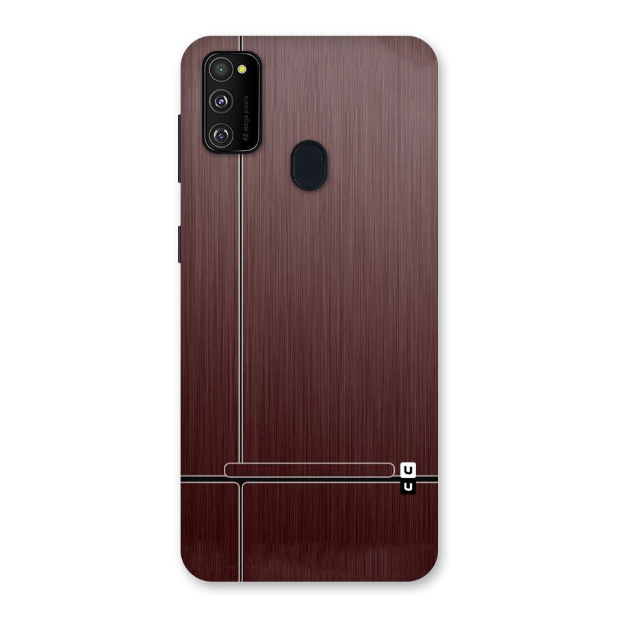 Dark Maroon Classic Design Back Case for Galaxy M30s