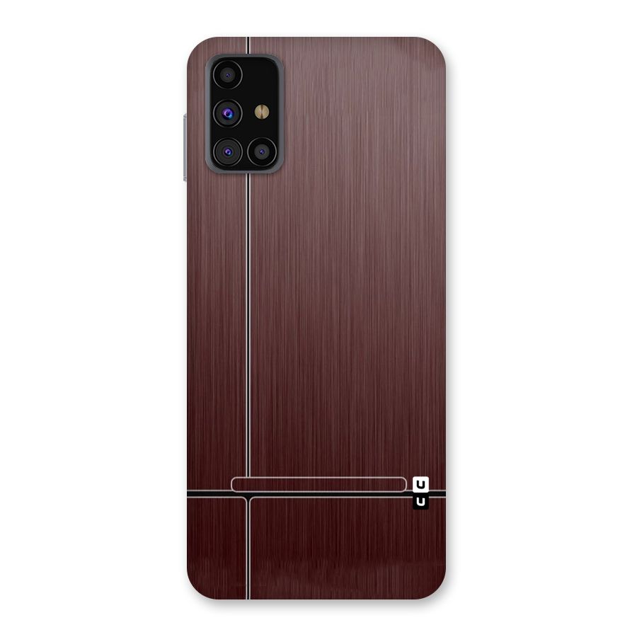 Dark Maroon Classic Design Back Case for Galaxy M31s