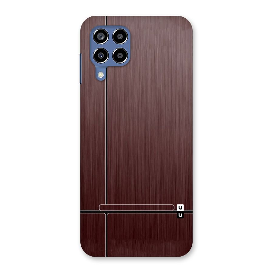 Dark Maroon Classic Design Back Case for Galaxy M53 5G