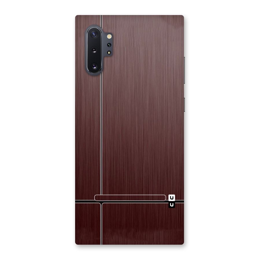 Dark Maroon Classic Design Back Case for Galaxy Note 10 Plus