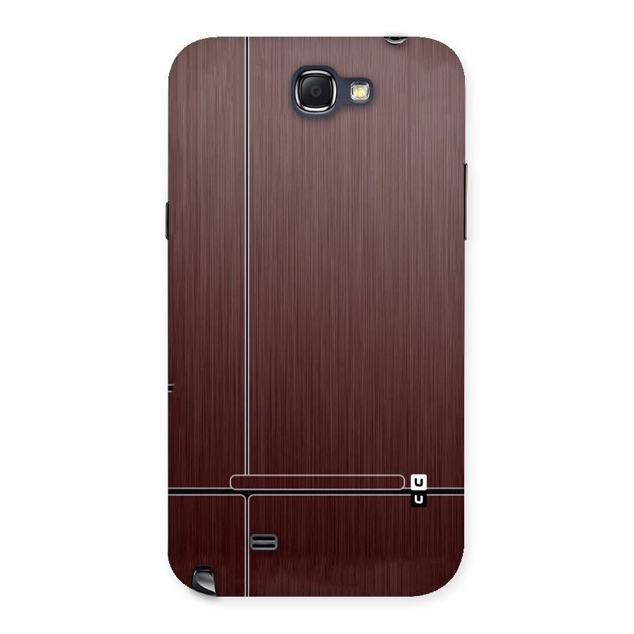 Dark Maroon Classic Design Back Case for Galaxy Note 2