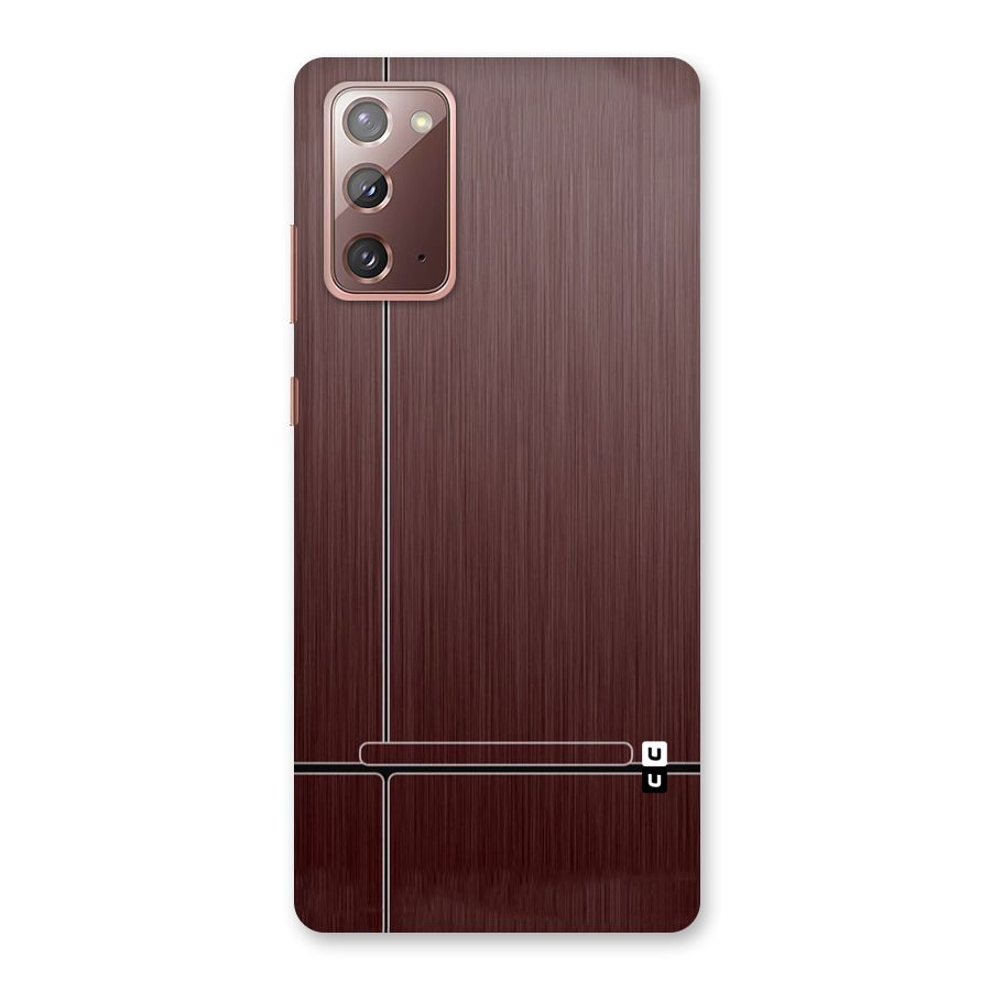 Dark Maroon Classic Design Back Case for Galaxy Note 20