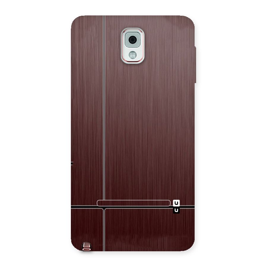 Dark Maroon Classic Design Back Case for Galaxy Note 3