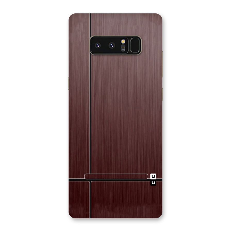 Dark Maroon Classic Design Back Case for Galaxy Note 8