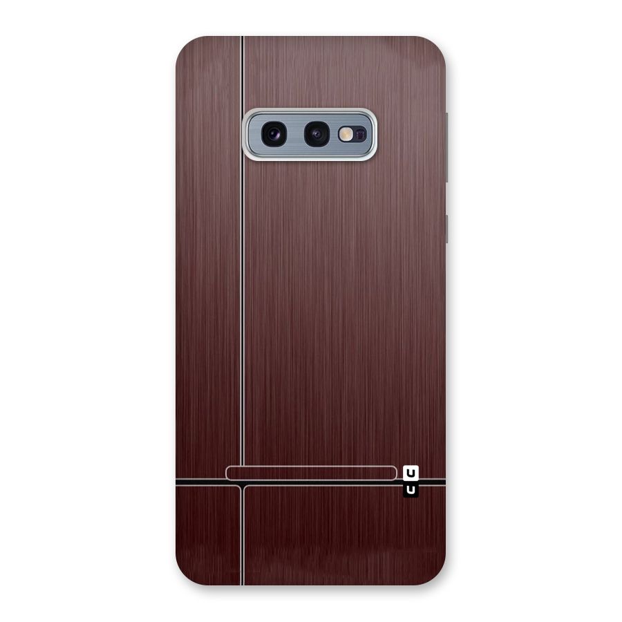 Dark Maroon Classic Design Back Case for Galaxy S10e