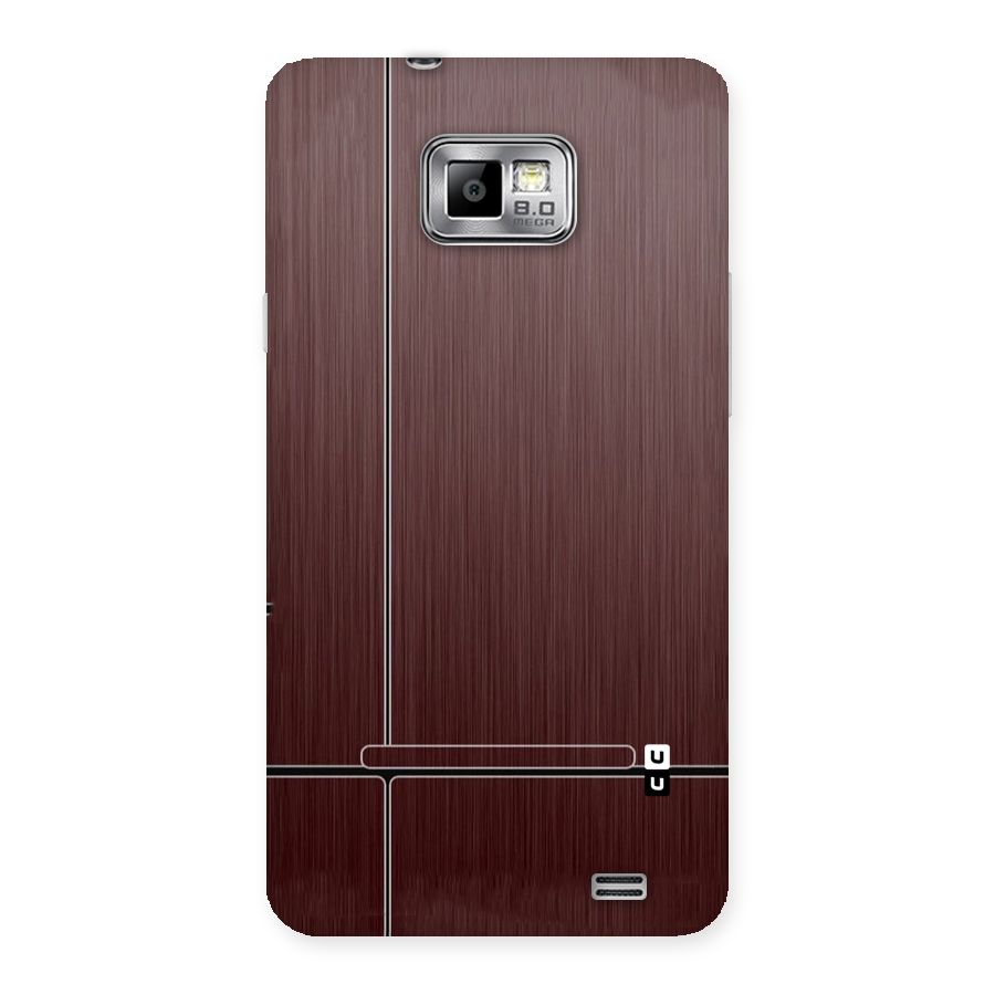 Dark Maroon Classic Design Back Case for Galaxy S2