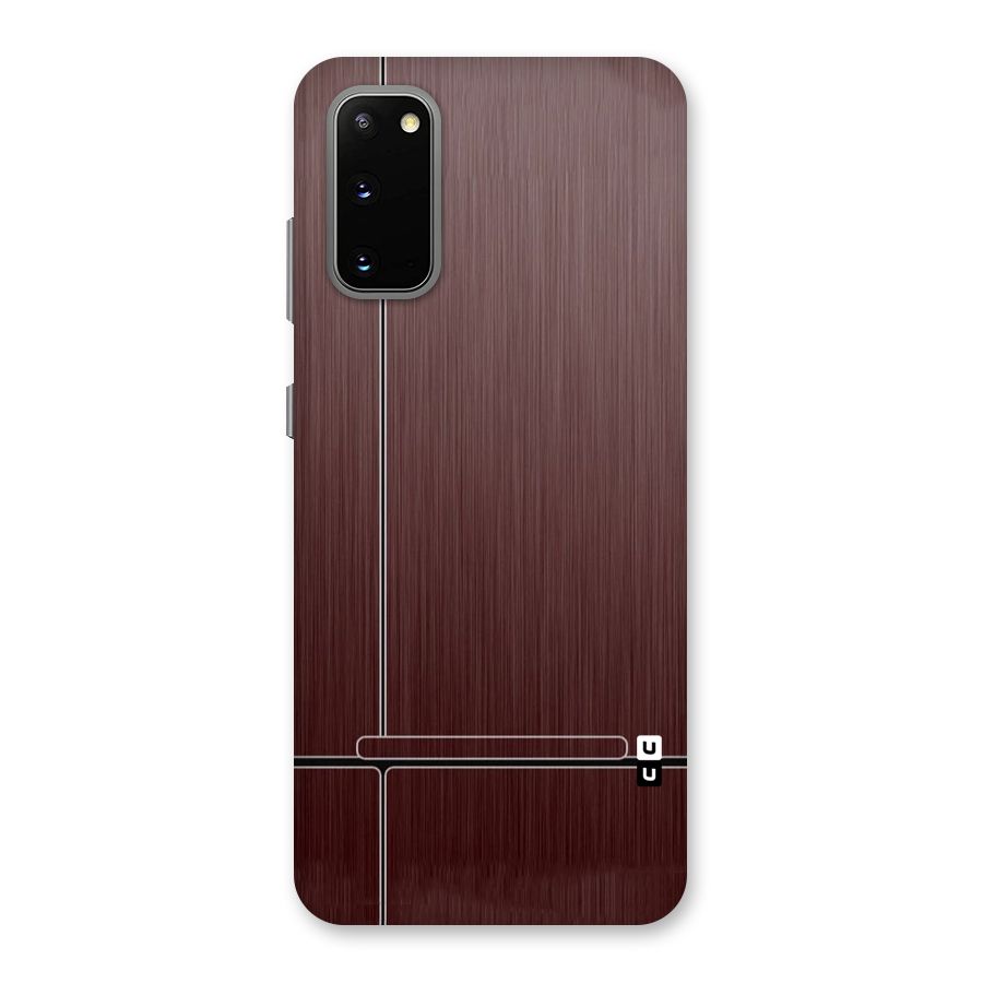 Dark Maroon Classic Design Back Case for Galaxy S20