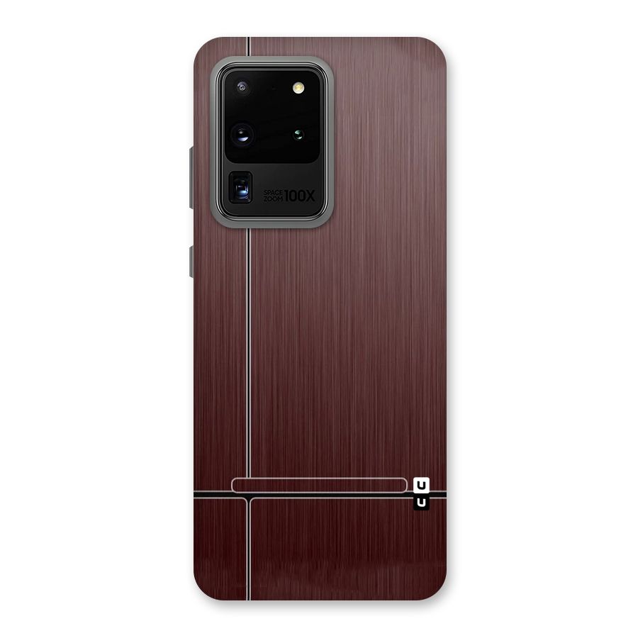 Dark Maroon Classic Design Back Case for Galaxy S20 Ultra