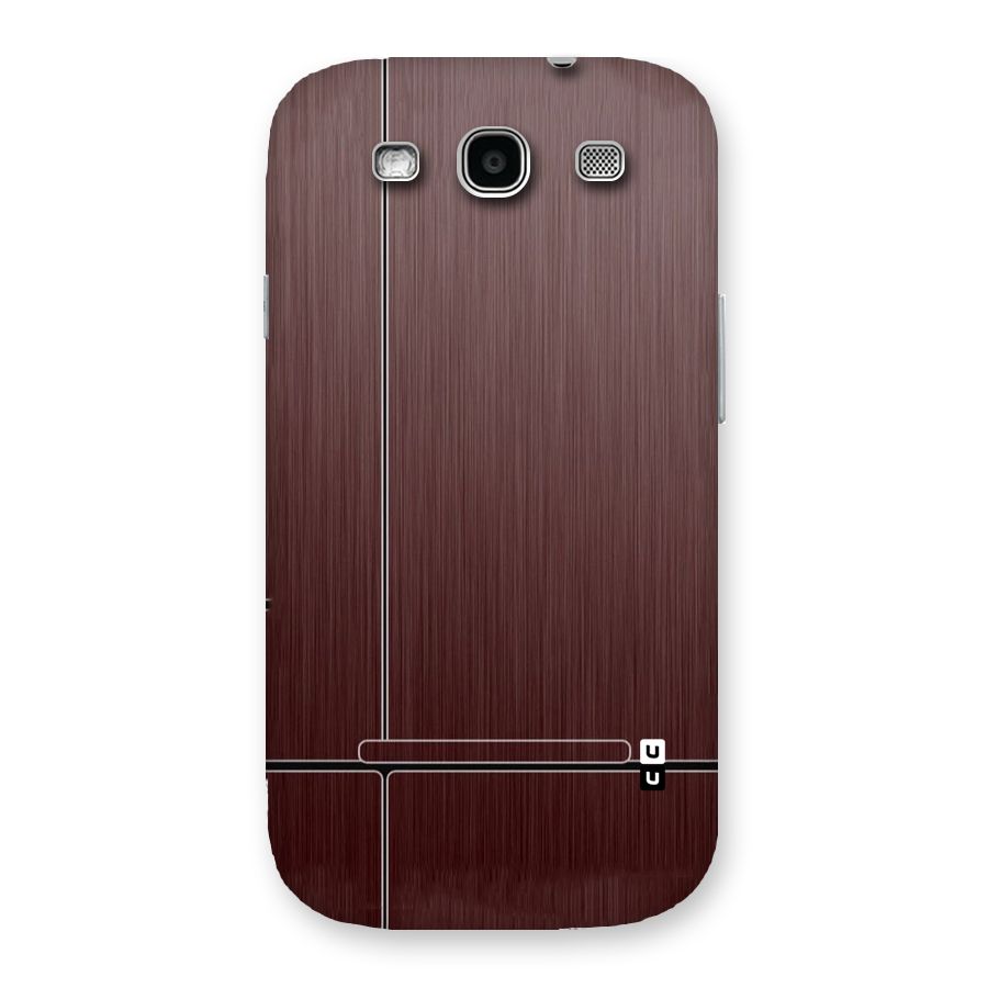 Dark Maroon Classic Design Back Case for Galaxy S3