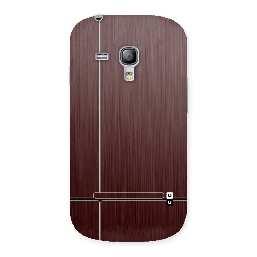 Dark Maroon Classic Design Back Case for Galaxy S3 Mini