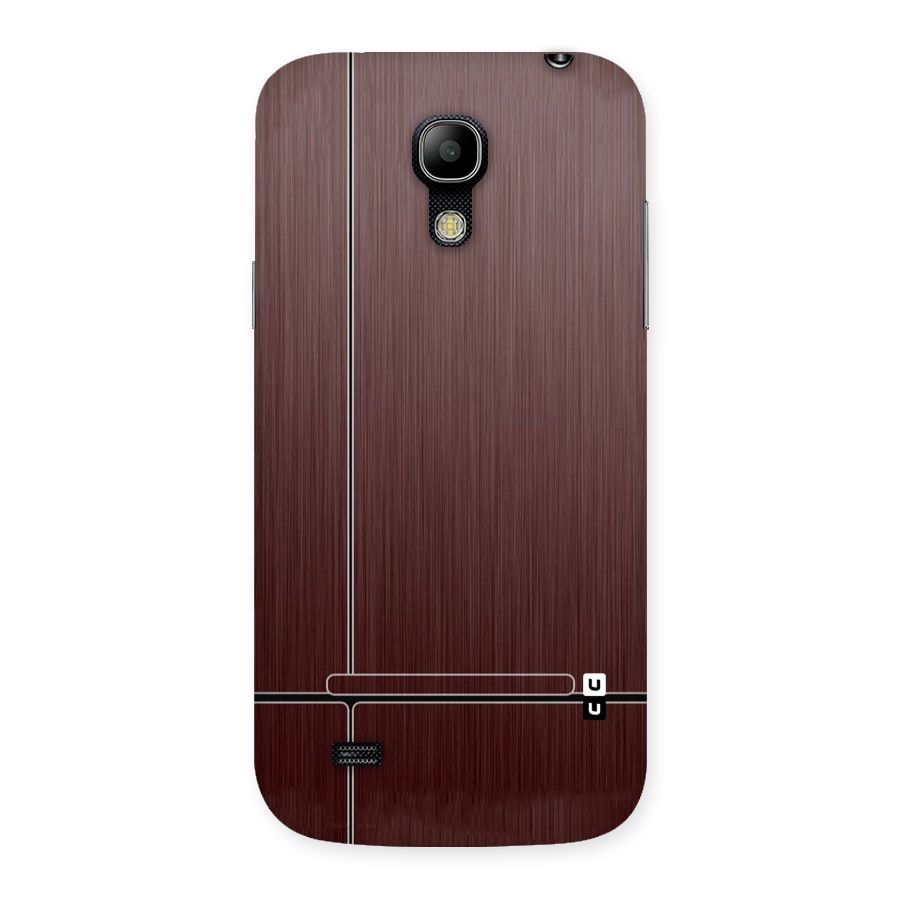 Dark Maroon Classic Design Back Case for Galaxy S4 Mini