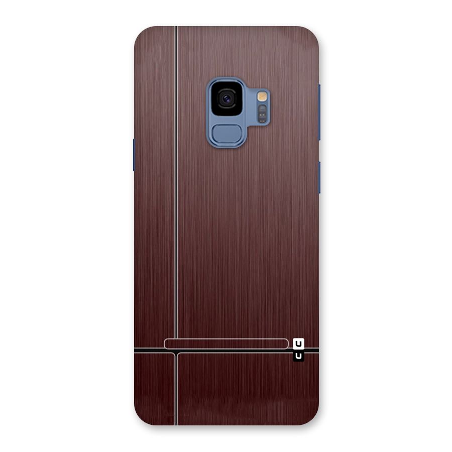 Dark Maroon Classic Design Back Case for Galaxy S9