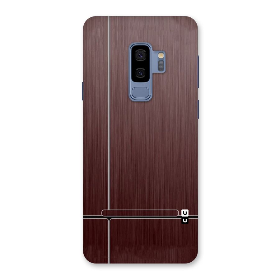 Dark Maroon Classic Design Back Case for Galaxy S9 Plus