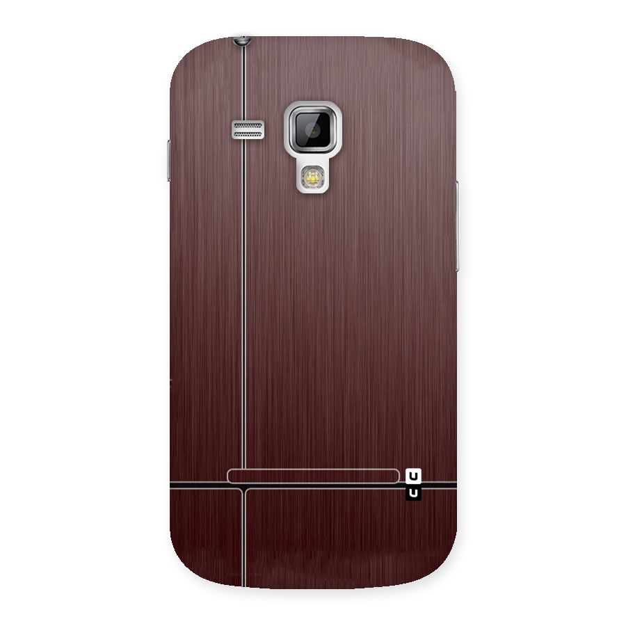 Dark Maroon Classic Design Back Case for Galaxy S Duos