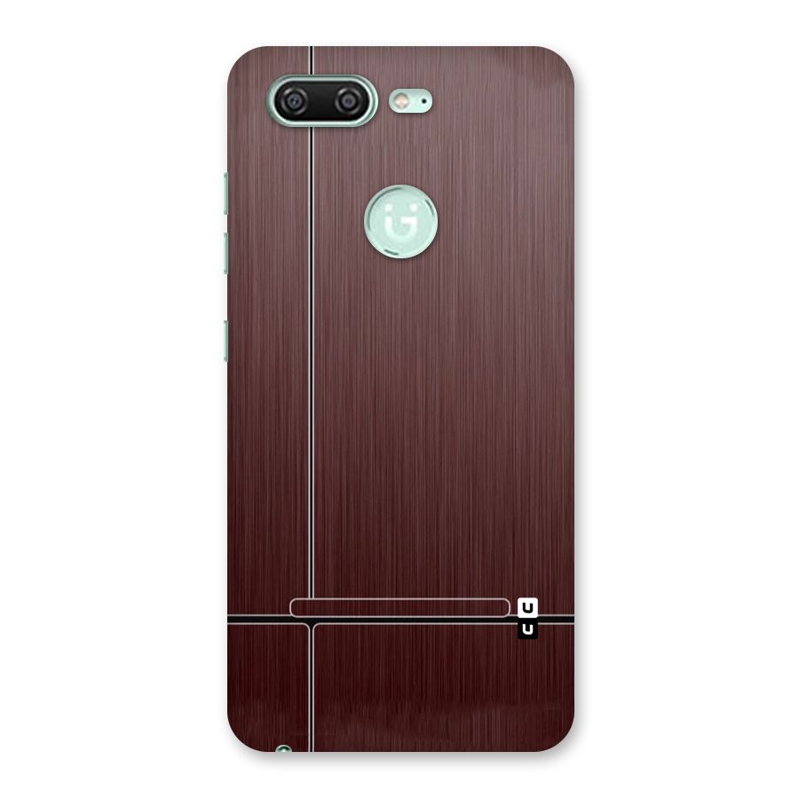 Dark Maroon Classic Design Back Case for Gionee S10