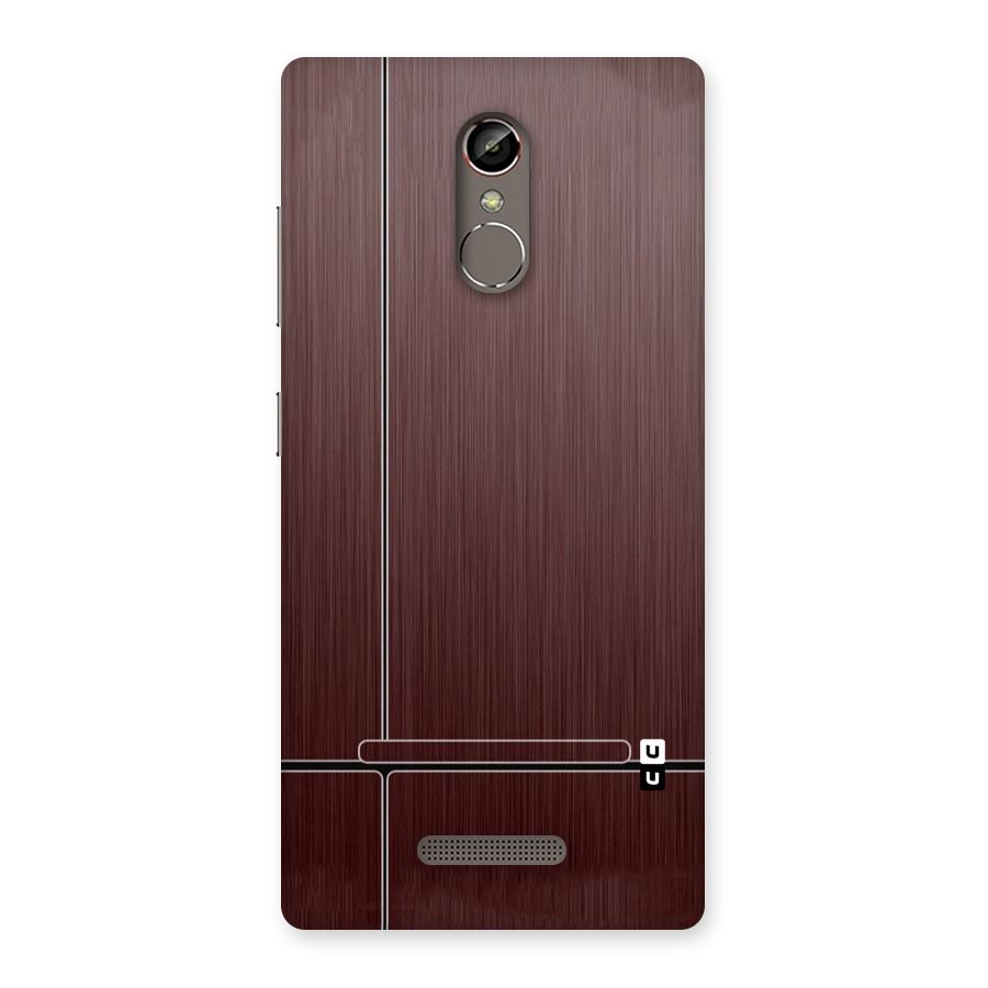 Dark Maroon Classic Design Back Case for Gionee S6s