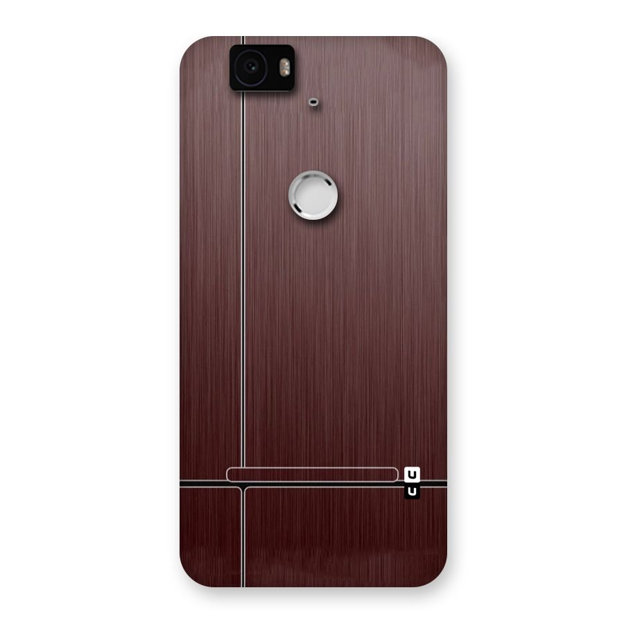 Dark Maroon Classic Design Back Case for Google Nexus-6P